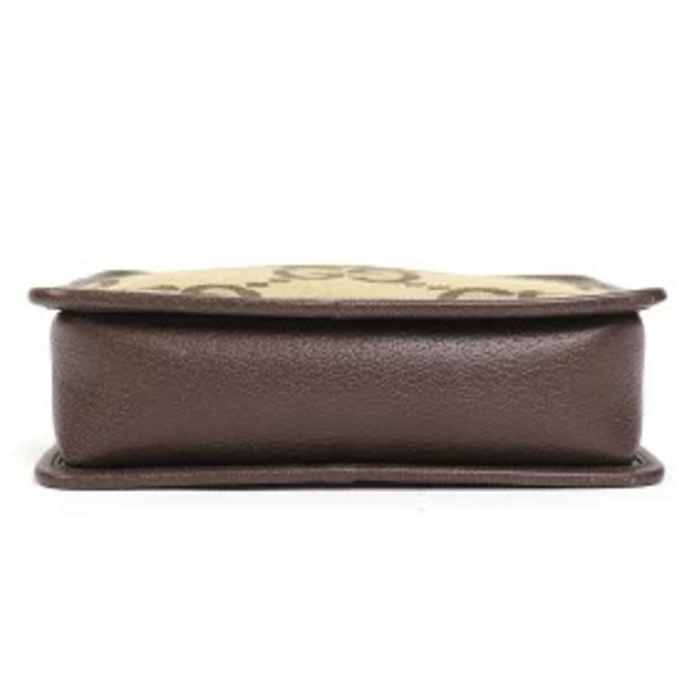 Gucci Jumbo GG Bag Canvas Camel Brown Shoulder Crossbody MESSENGER - Picture 7 of 13